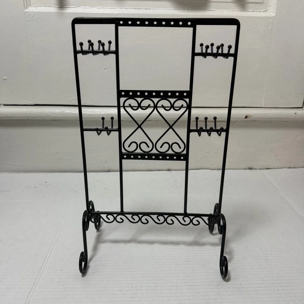 Black Metal Jewelry Accessories Organizer‎ Stand
